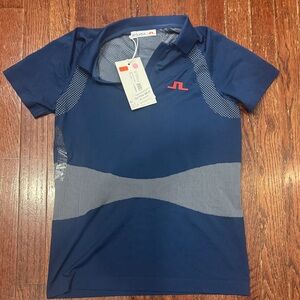 J.Lindeberg Women’s seamless Polo - Navy and White